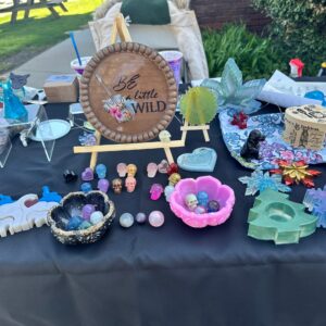 Lisa Mello's Resin Art World -- https://www.lisasresin.world/ -- Full Resin Art Display #2 (not all products available, just alot)